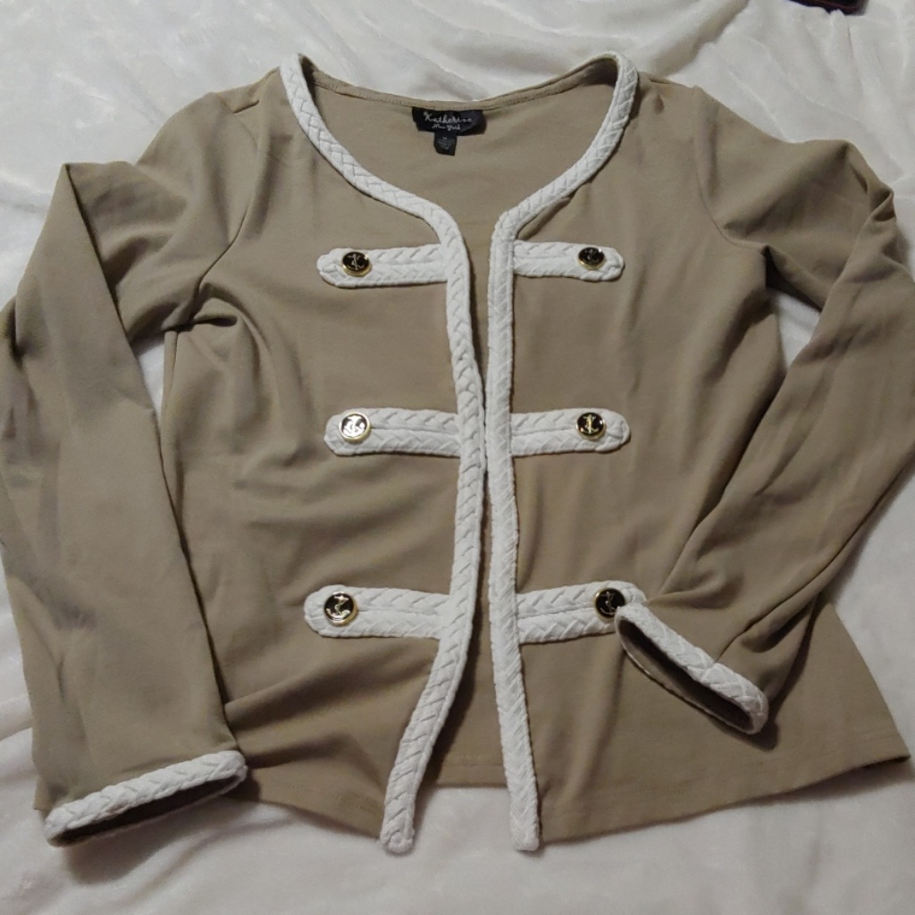 Katherine New York Khaki Nautical Jacket